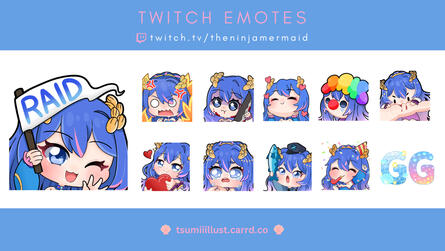 TheNinjaMermaid Emotes